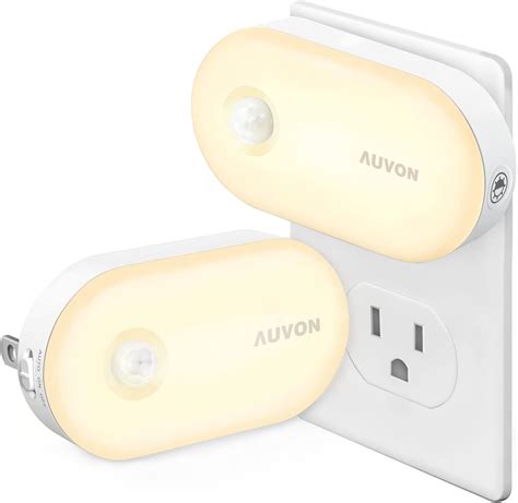 amazon night lights led|AUVON Plug in Night Light with Motion Sensor and Dusk to.